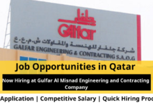 Jobs at Gulfar Al Misnad Engineering in Qatar