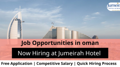 Jobs at Jumeirah Hotel in Oman