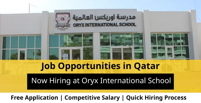 Jobs at Oryx International School in Qatar