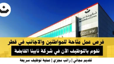وظائف شركة نابينا القابضة في قطر