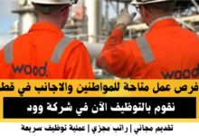 وظائف شركة وود في قطر
