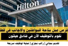 وظائف فنادق هيلتون في قطر