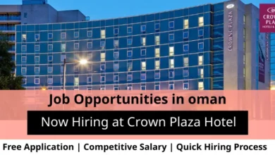 Jobs at Crown Plaza Hotel in Oman