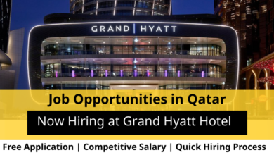 Jobs at Grand Hyatt Hotel in Qatar