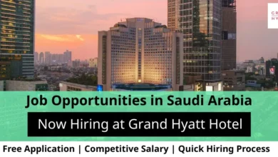 Jobs at Grand Hyatt in Saudi Arabia