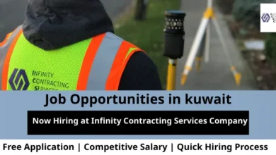 Jobs at Infinity Contracting in Kuwait
