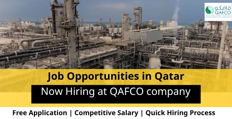Jobs at QAFCO company in Qatar