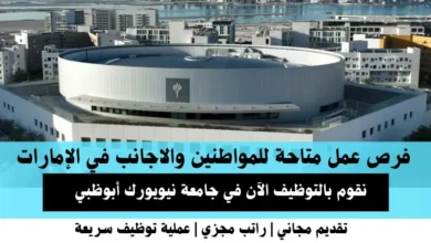 وظائف جامعة نيويورك في الإمارات