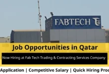 Jobs at Fab Tech Trading in Qatar