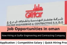 Jobs at Gulfar Engineering in Oman