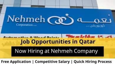 Jobs at Nehmeh company in Qatar
