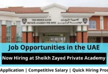 Jobs at Sheikh Zayed in the UAE