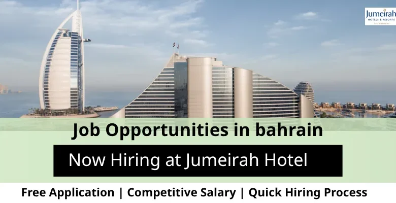 Jobs at Jumeirah Hotel in Bahrain