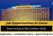 Jobs at Ritz-Carlton Hotel in Qatar