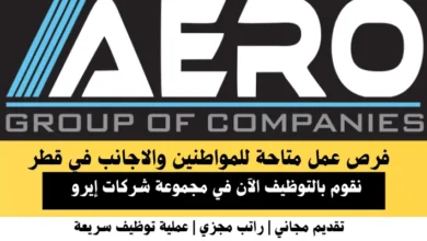 وظائف مجموعة شركات إيرو في قطر
