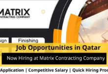 Jobs at Matrix Contracting in Qatar