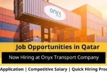 Jobs at Onyx Transport in Qatar
