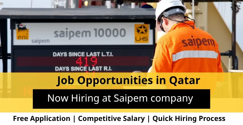 Jobs at Saipem company in Qatar