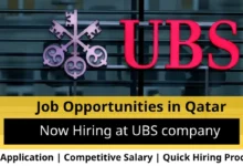 Jobs at UBS company in Qatar