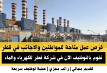 وظائف شركة قطر للكهرباء في قطر