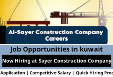 Jobs at Sayer Construction in Kuwait