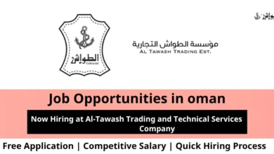 Jobs at Al-Tawash in Oman